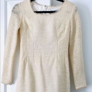 ✨VINTAGE 1960’s cream crocheted wool sheath!✨